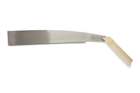 The MARU Japanese Timber Saw Temagari Nokogiri features a straight wooden handle and a long, thin, rectangular blade with fine teeth, ideal for precise woodworking, shown against a white background.