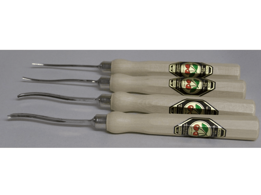 Two Cherries Micro Carving Tool Set of 4 Carving - Shelter Institute