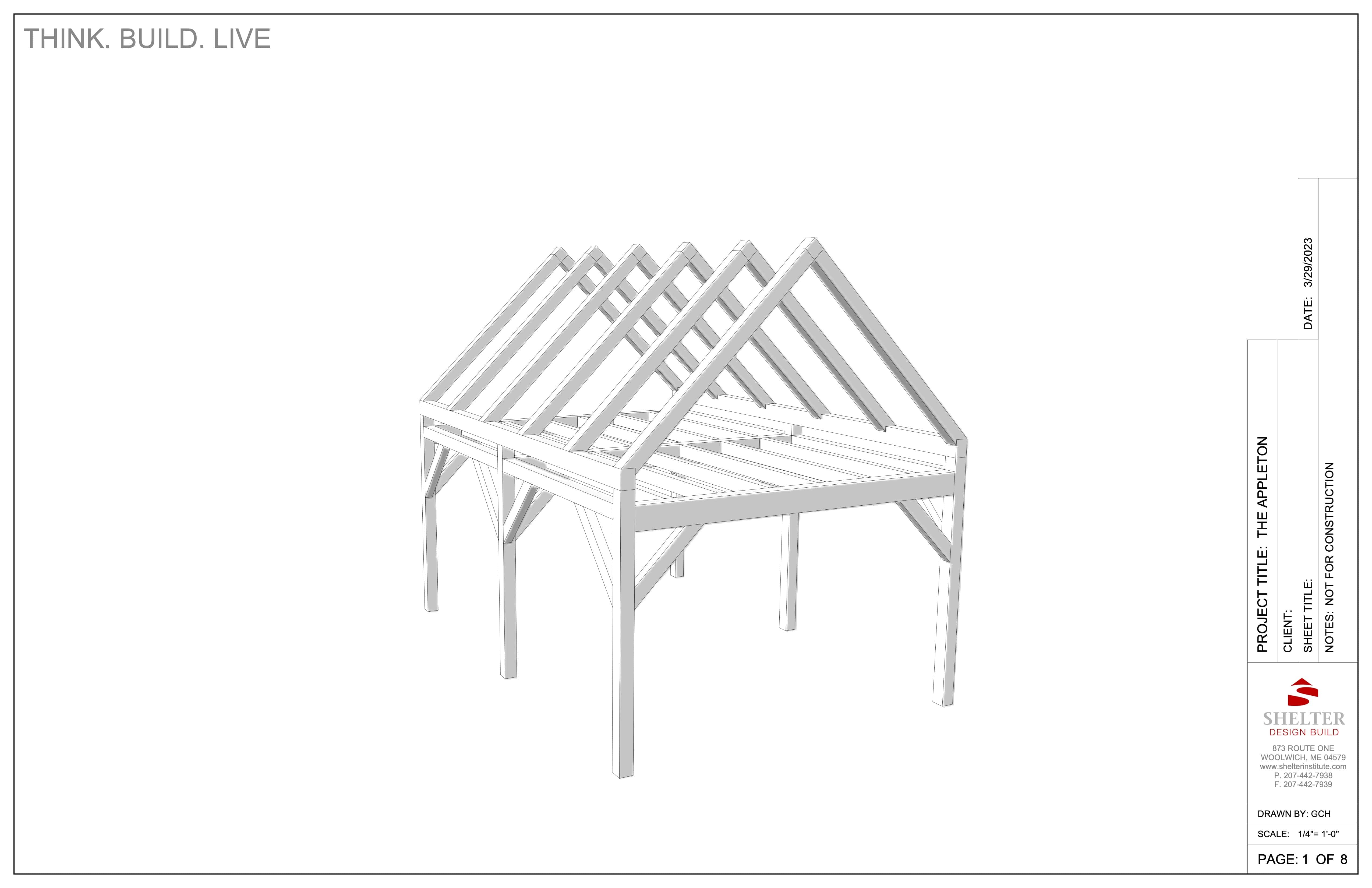 14x20 Woodshop Layout 14' 0'' X 20' 0'' Modern A Frame Cabin Plan