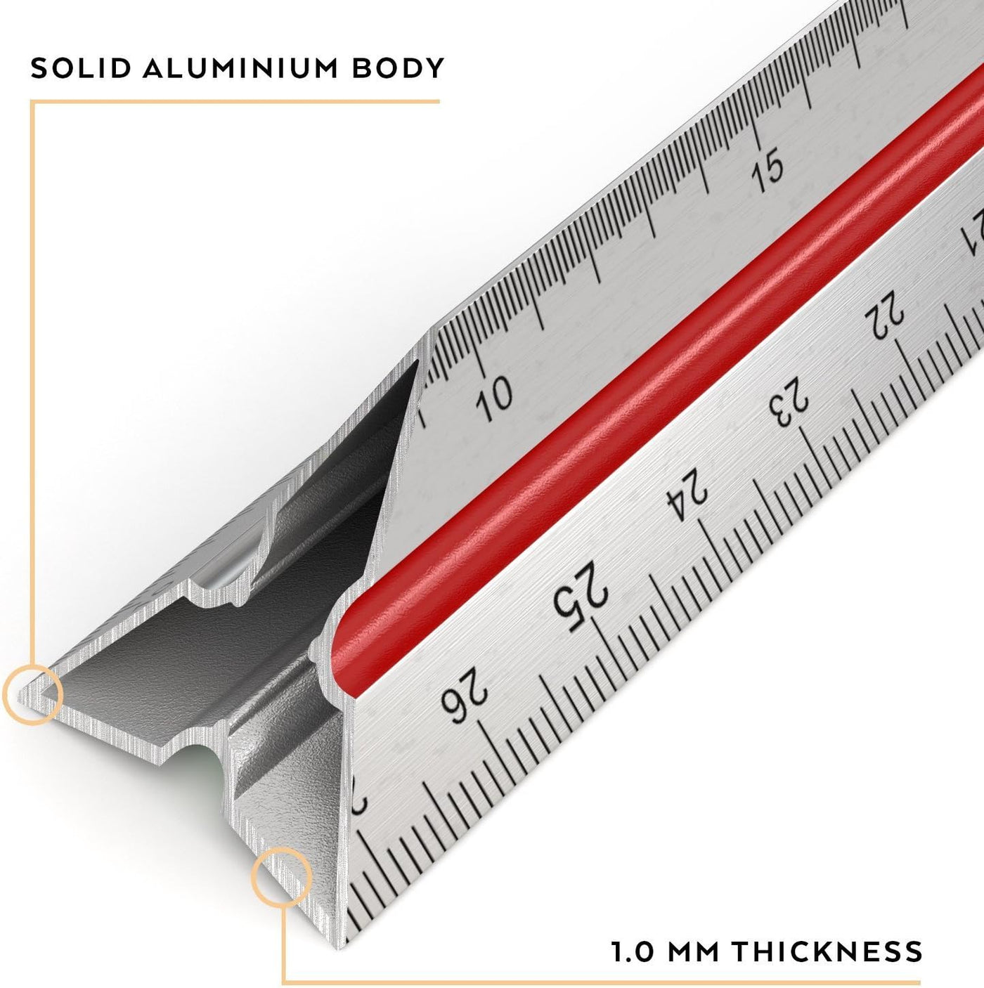Arteza Aluminum Architect Scale