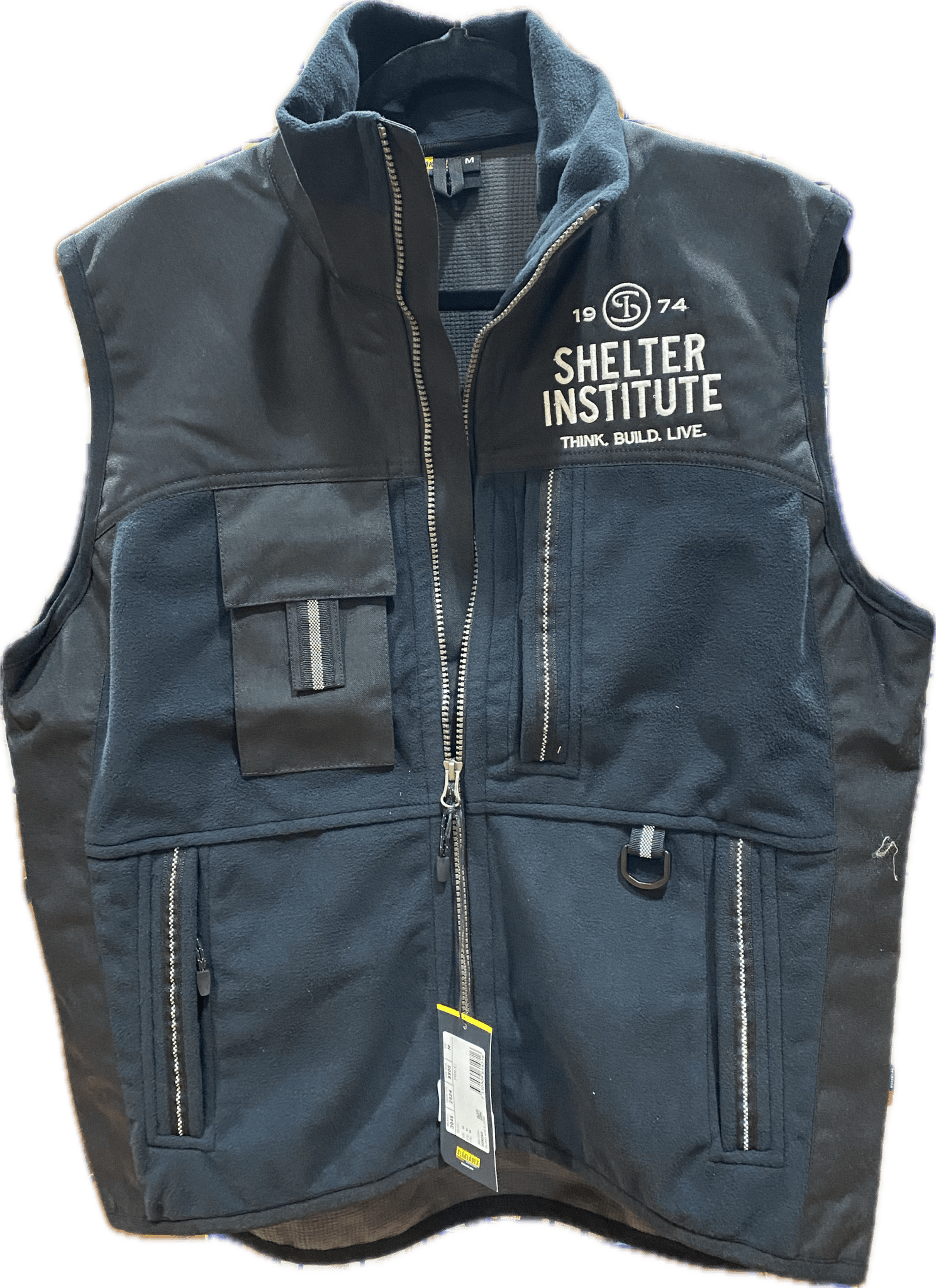 Shelter Embroidered Blacklader Two Fisted Vest Work Clothes - Shelter Institute