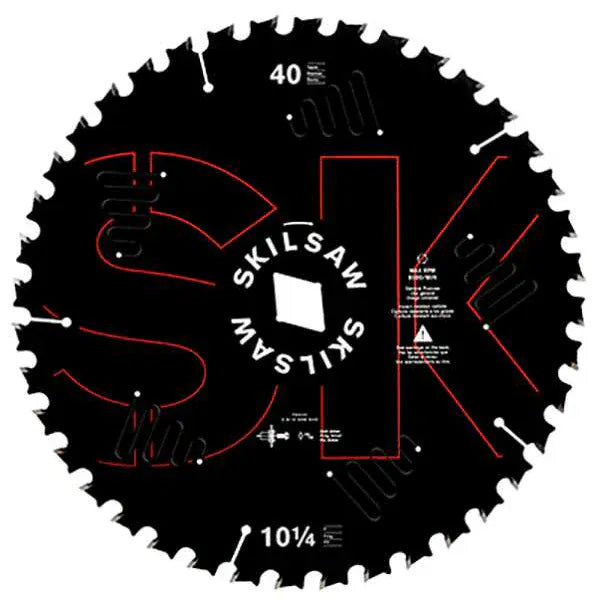 The CHV Skilsaw Circular Saw 10-1/4-in Magnesium Worm Drive features a 40-tooth blade for precise cuts. Perfect for professional contractors, its robust design ensures durability and smooth operation on any job site.