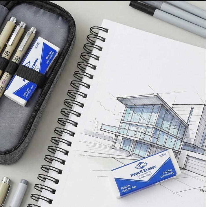 White Vinyl Eraser drafting - Shelter Institute