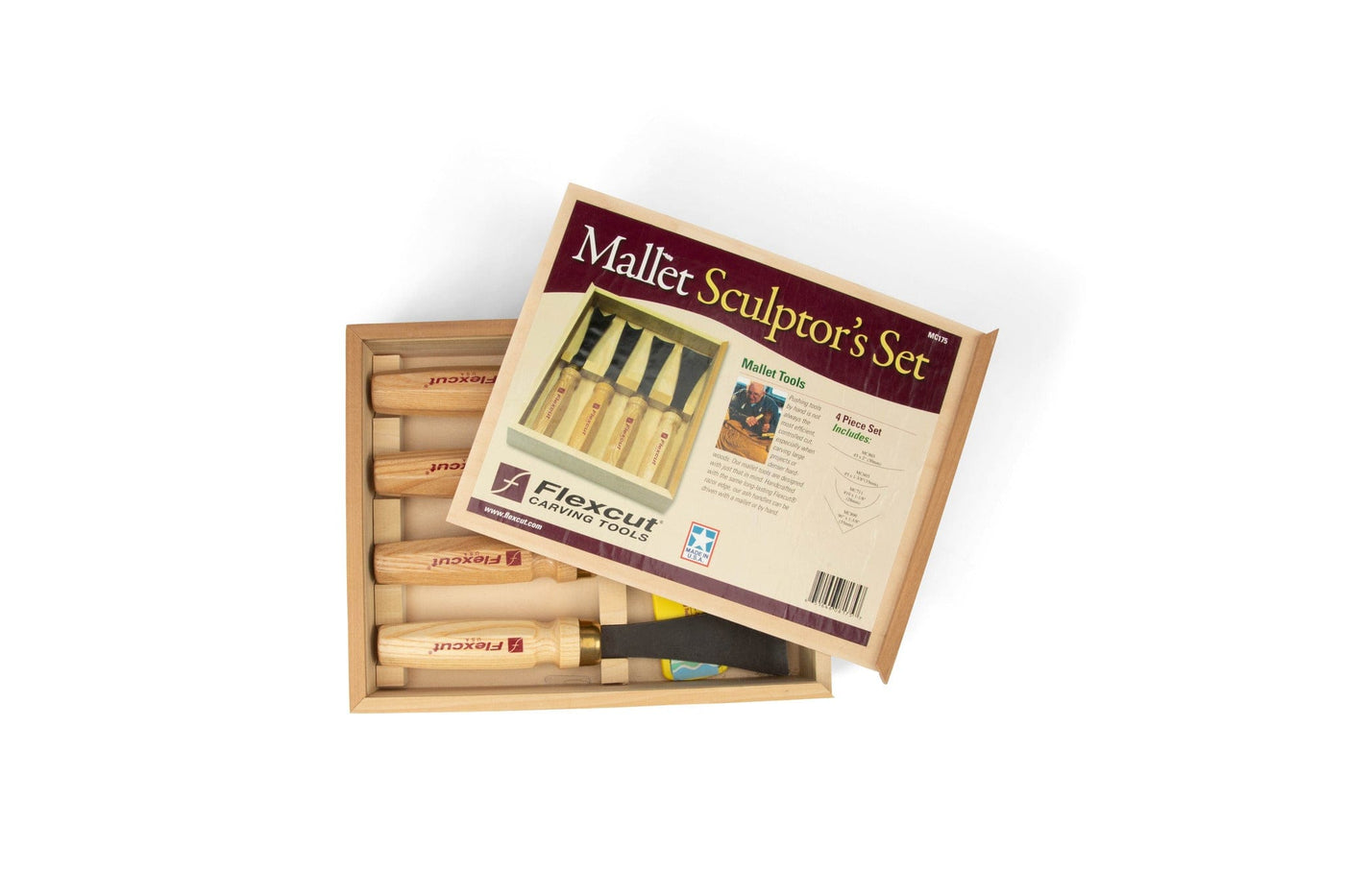 Flexcut 4 PC Mallet Sculptor's Set CAV - Shelter Institute