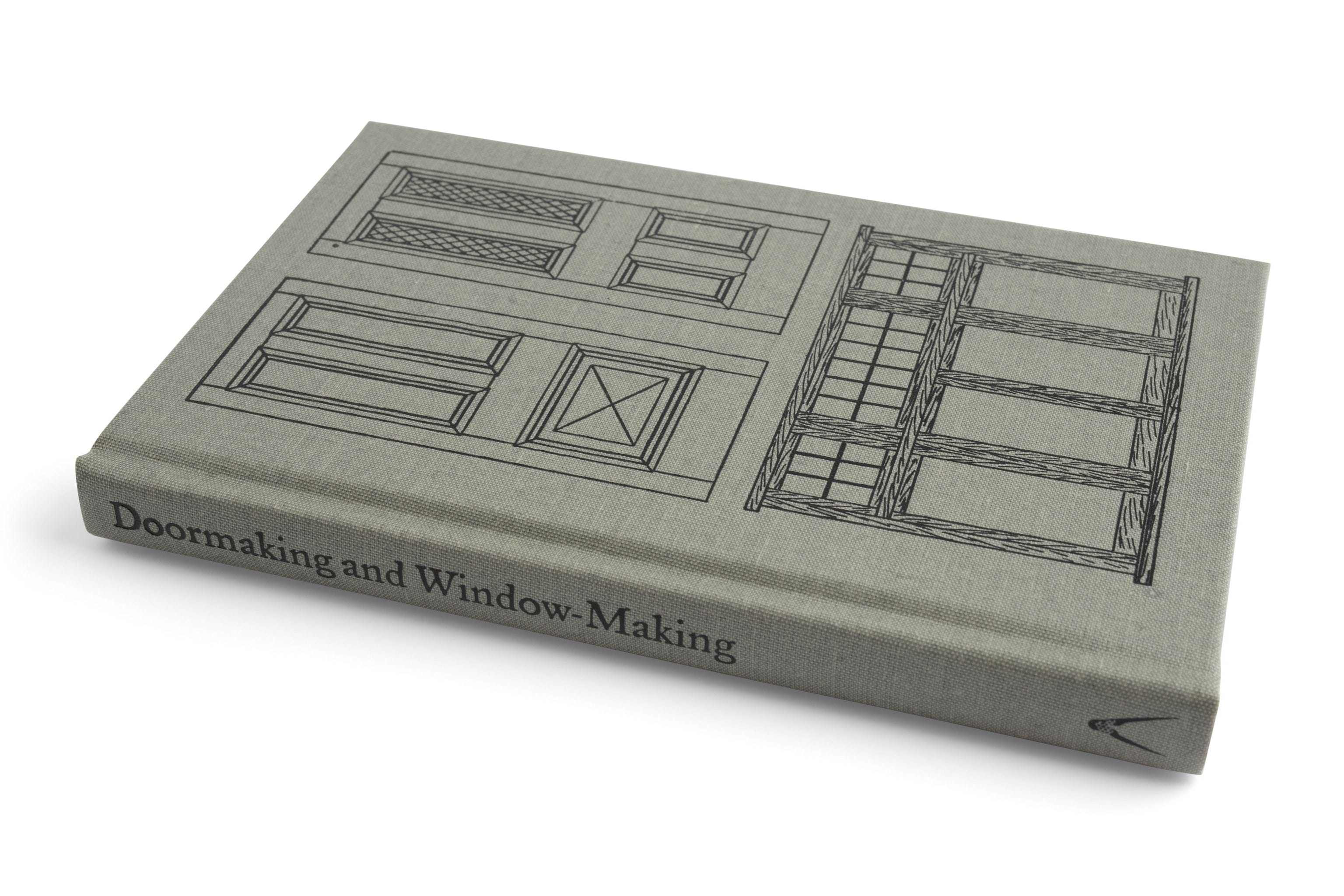The LAP hardcover book Doormaking and Window-Making explores traditional joinery techniques for crafting doors and windows, with line drawings on the cover.