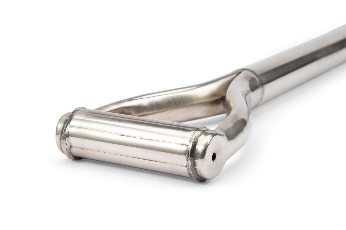 Close-up of the MARU Japanese Asano Stainless Steel Shovel, crafted from durable stainless steel and shown on a white background.