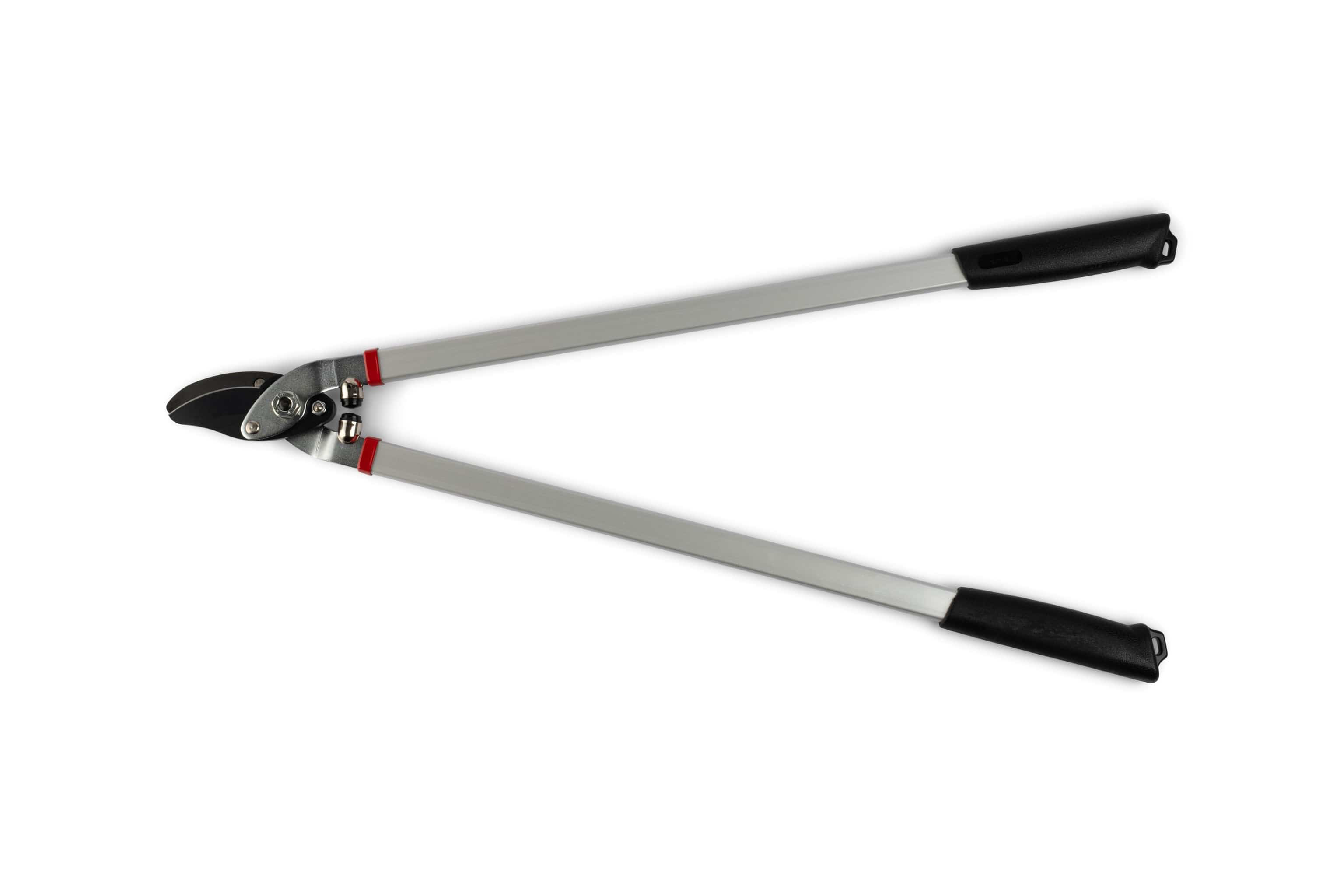 The Maru Japanese Gardening Kamaki Lopper features black grips and sharp curved high carbon steel blades, perfect for pruning vines or branches. The lopper is displayed against a white background.