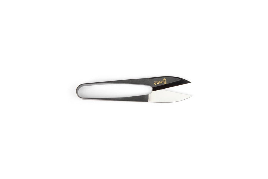 The MARU Japanese Nigiri Sewing Snips feature a simple U-shaped handle and sharp blades for precise sewing or embroidery cuts, shown on a plain white background.