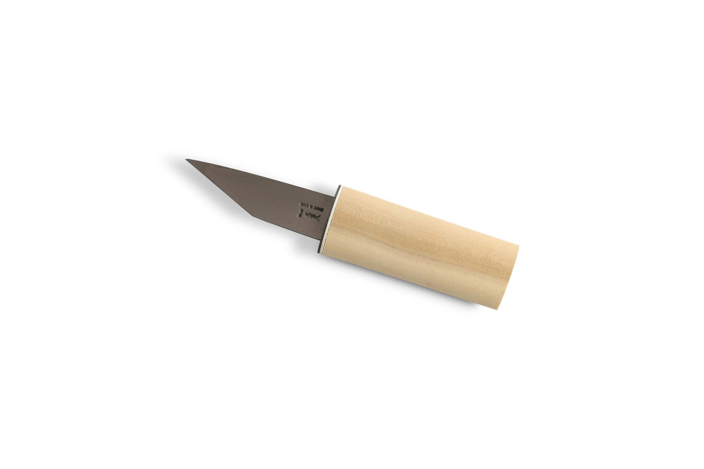 The MARU Japanese Marking Knife offers a wood handle and sharp single bevel edge for woodworking precision, available in right and left-handed models on a pristine white backdrop.