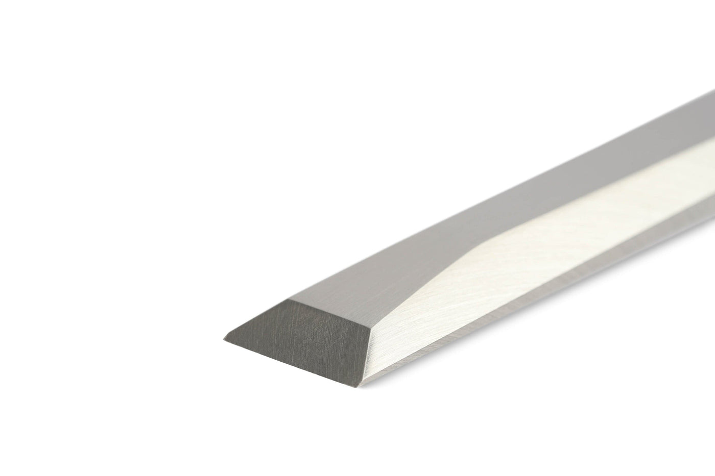 The MHG Messerschmidt Timber Framing Chisel, featuring a sharp, angled blade and flat metal body, is perfect for professional woodworkers seeking superior edge retention.