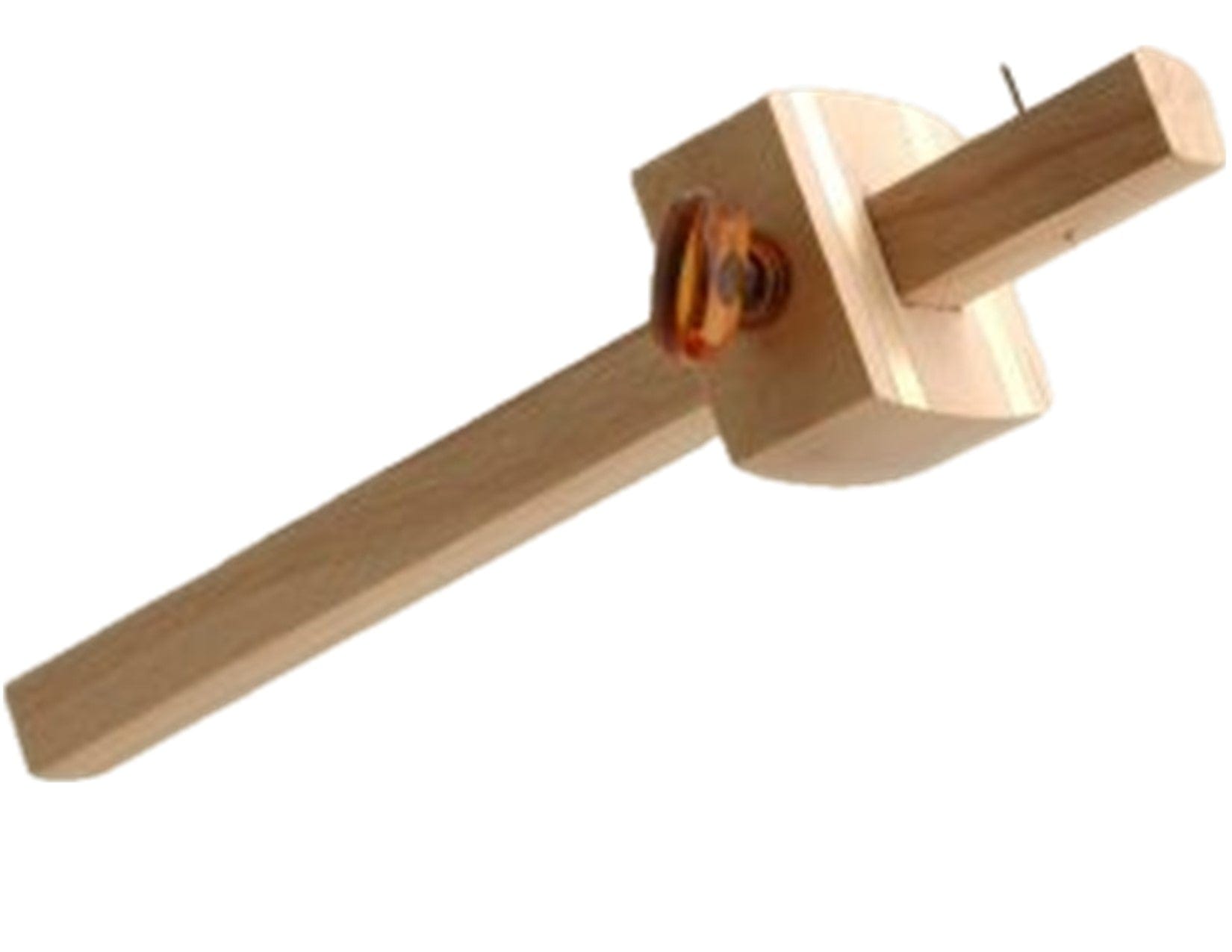 The ROB Beechwood Cutting Marking Gauge features an adjustable arm and a locking screw, ideal for precision tasks.