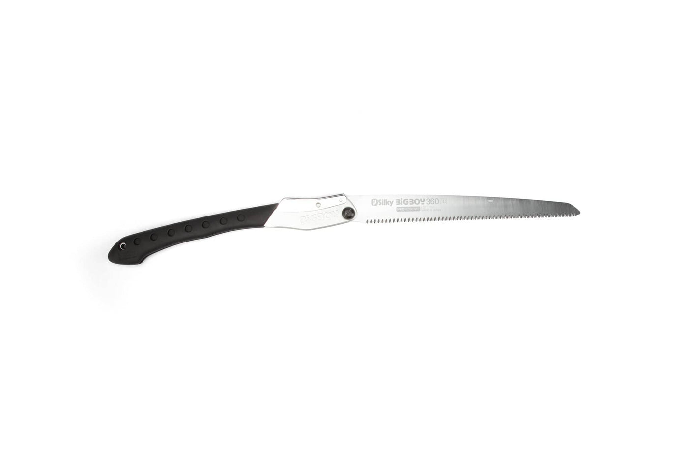 The SHT Silky Big Boy Saw features a black ergonomic handle and a silver serrated blade, shown on a white background.