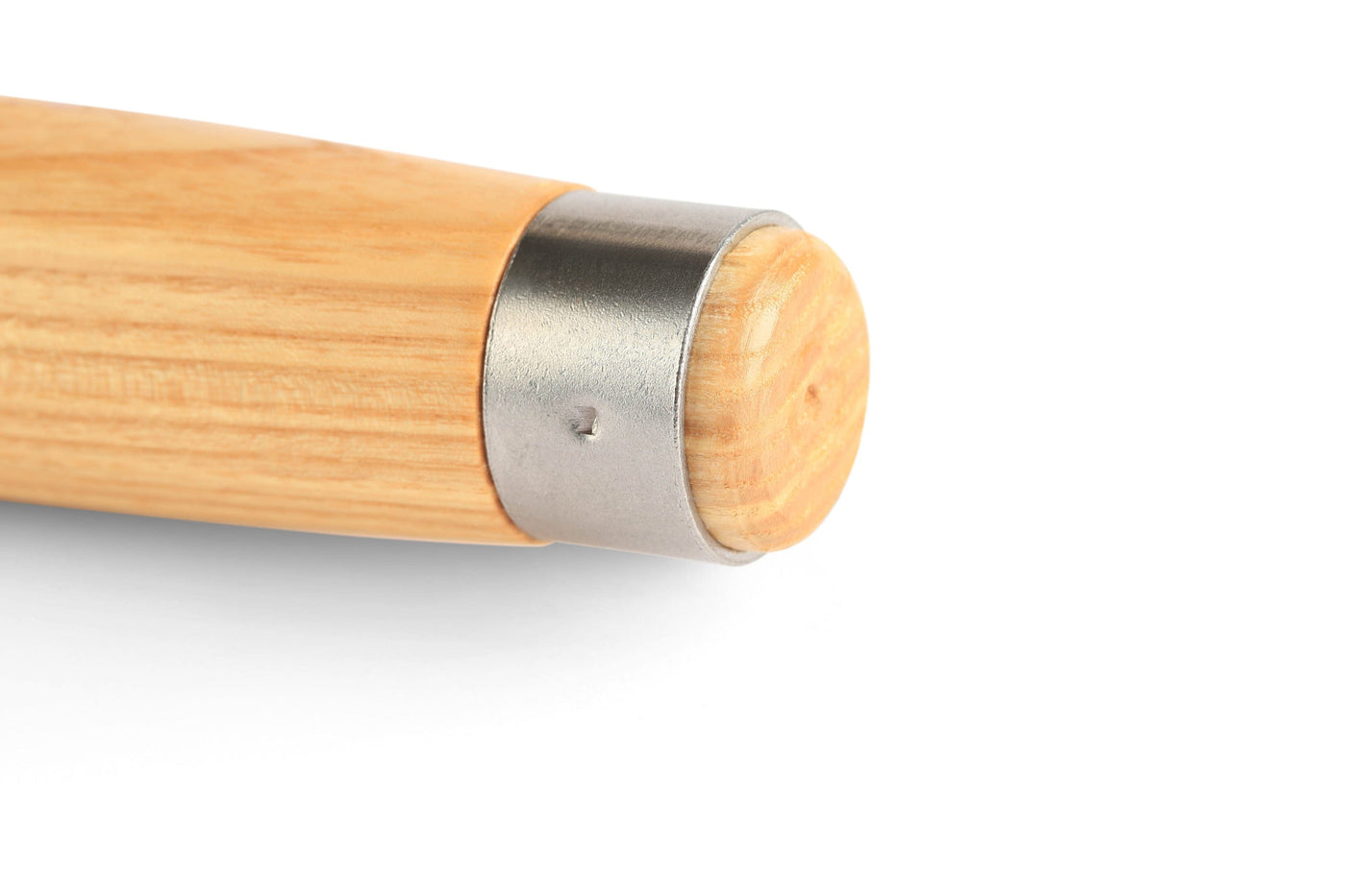 The SOR Robert Sorby Registered Timber Framing Chisel, showcasing a wooden cylindrical handle and metal cap, is presented against a plain white background.