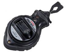 The Chalk-Rite Jam Free by TAJ is a black snap-line reel that includes a retractable braided line, fast-wind feature, and clip.