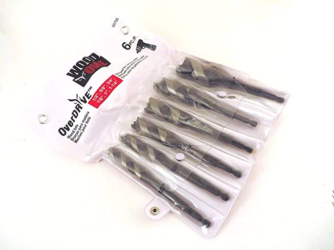 6 PC. KIT 91/2, 5/8, 3/4, 7/8, 1, 1-1/4) Boring - Shelter Institute