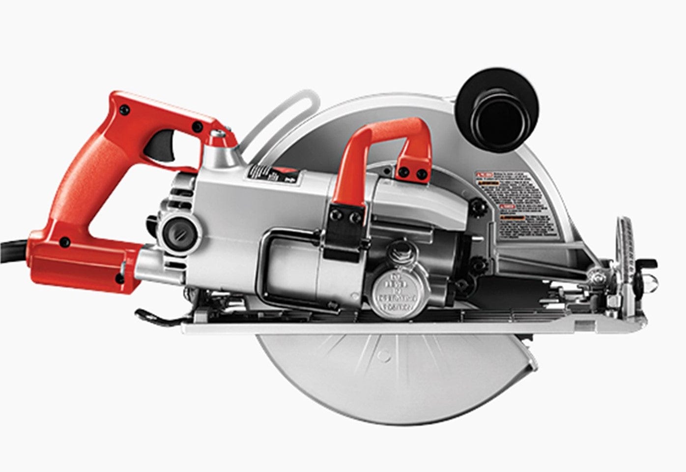 The CHV Skilsaw Circular Saw 10-1/4-in Magnesium Worm Drive, featuring a corded power handle, is displayed on a plain background—perfect for professional contractors desiring precision and durability.