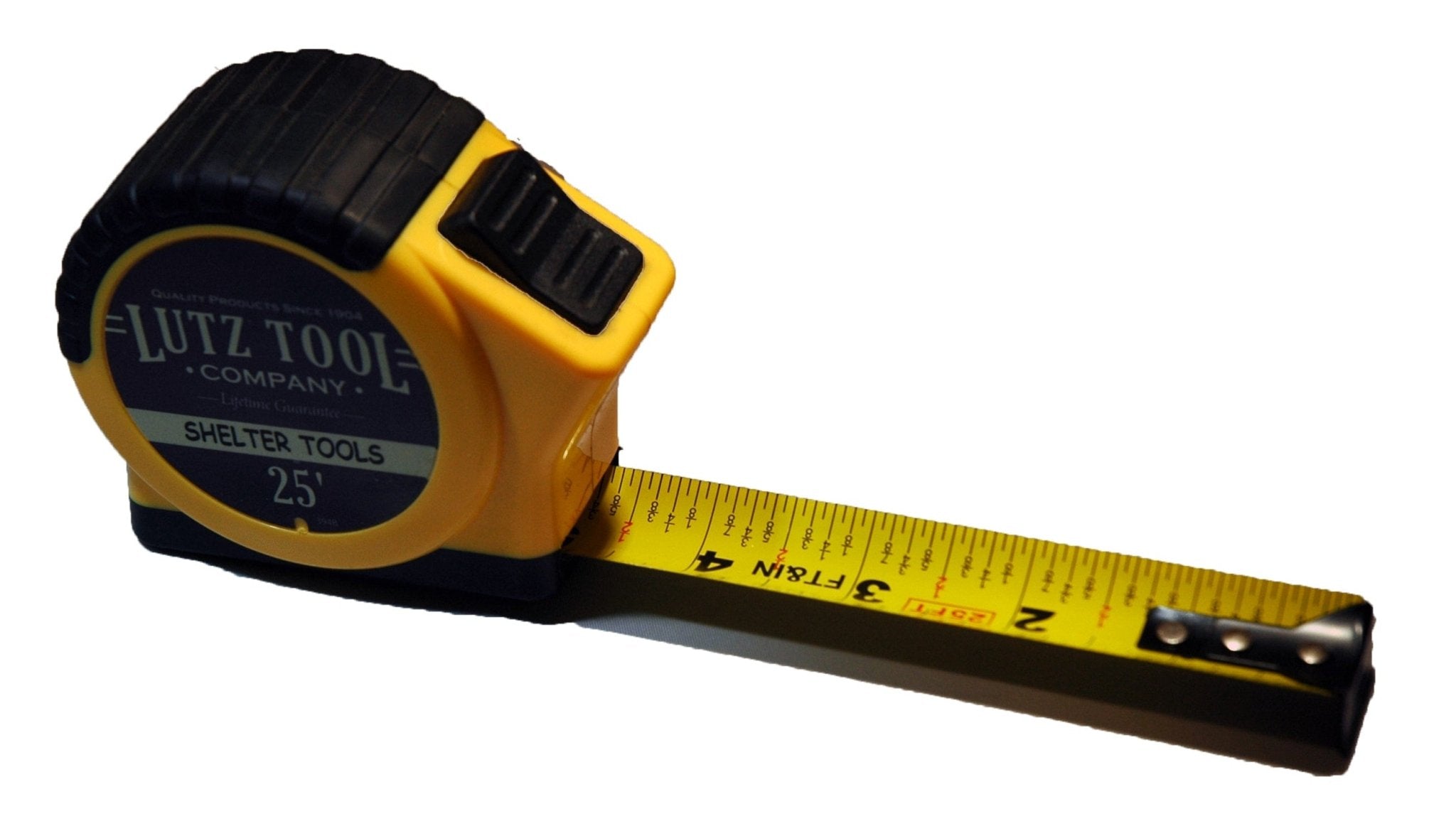 Shelter Tools Lutz 25 - ft Tape Measure Marking & Measuring - Shelter Institute