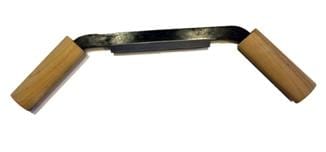 The MARU Carving Draw Knife has a laminated steel blade and Japanese White Oak handles, ideal for precise wood shaping.