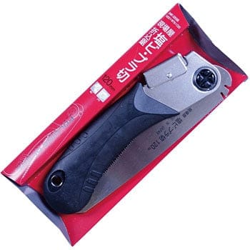 The 6 Siblings Saws by INK from Maru comes in red packaging with Japanese text, featuring a black handle and a silver high carbon steel blade.