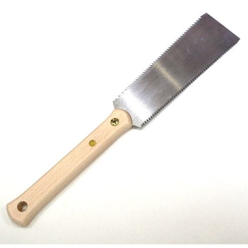 The MARU Japanese Craft Saw combines a beech wood handle with a metal blade featuring fine serrated edges, providing both precision and comfort.