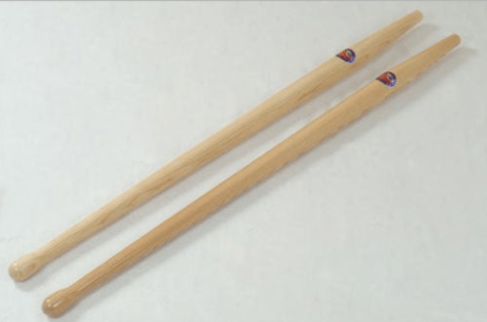 A pair of Peavey Cant Hooks (percussion instruments) from PEA, featuring rounded ends, set parallel on a white surface. Each tool has small stickers near one end, highlighting their strength and durability comparable to that of a high-quality hardwood handle.