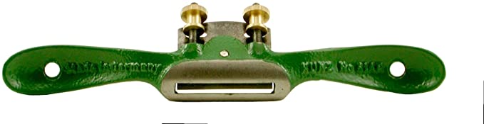 The ROB Kunz Spokeshave Light Duty No 64 features two handles and an adjustable fine German steel blade, making it ideal for shaping and smoothing wood in your woodworking projects.