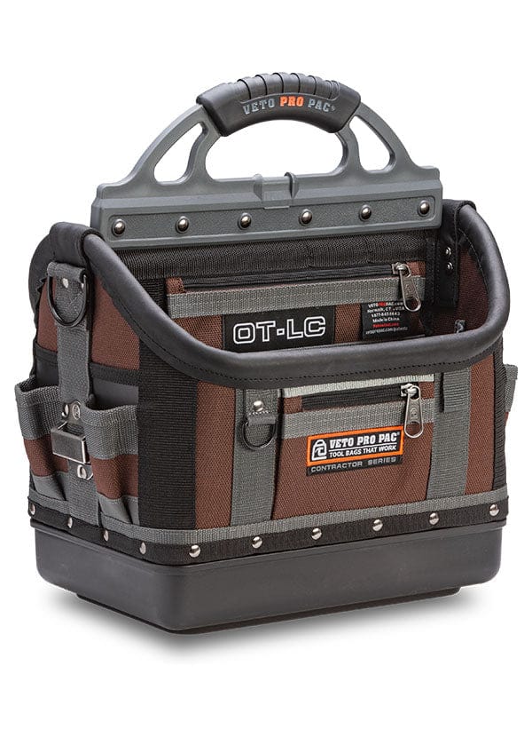 The VET Veto Pro Pac Large Open Top Tool Bag is a sturdy tool bag made from rugged materials, featuring multiple compartments with durable handle and reinforced construction for optimal tool storage.